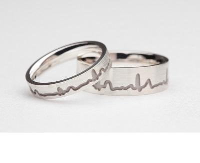 Trouwringen met hartslag