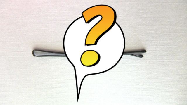 haarspeld vraagteken