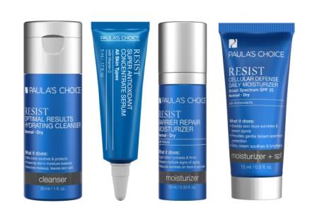 Paula’s Choice Europe bestaat 10 jaar! 6 Paula's Choice Resist Trial Set Normale - Droge Huid