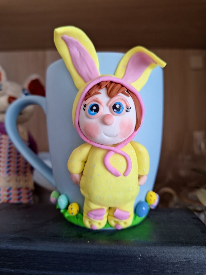 KeeK op de WeeK 9- Polymeer Paasmeisje, Hippe Snuffelzakjes, Miskoop Alie en Wallace? 6 paas mok (2)