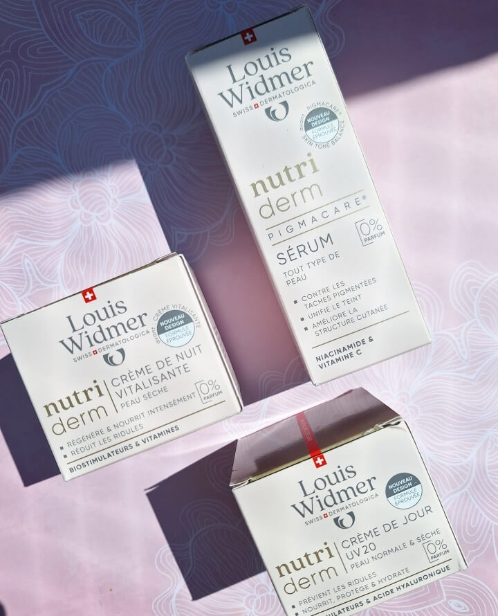 Review nutriderm Pigmacare® Serum, nutriderm​ Dagcrème en de nutriderm Nachtcrème Vitalisante van Louis Widmer