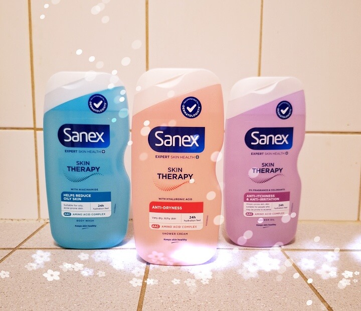 Sanex Skin Therapy douchegels: Anti-Irritation & Anti-Itchiness, Anti-Dryness en Helps Reduce Oily Skin- review